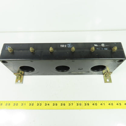 Westinghouse 9917D43H02 Current Transformer Ratio 150:5A 600V 50-400Hz
