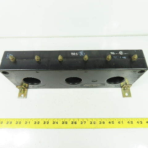 Westinghouse 9917D43H02 Current Transformer Ratio 150:5A 600V 50-400Hz