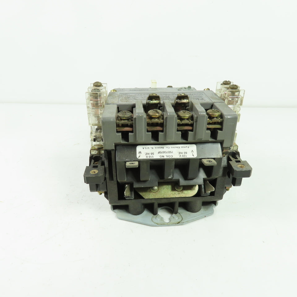 Furnas 14DST32A Size 1 10HP Motor Starter 600VAC 27A W/ 48ASD3M20 Overload Relay