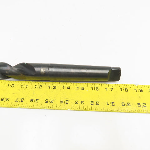Precision Twist Drill 1-15/64" Diam. 2 Flute Drill Bit MT4 Shank 118°