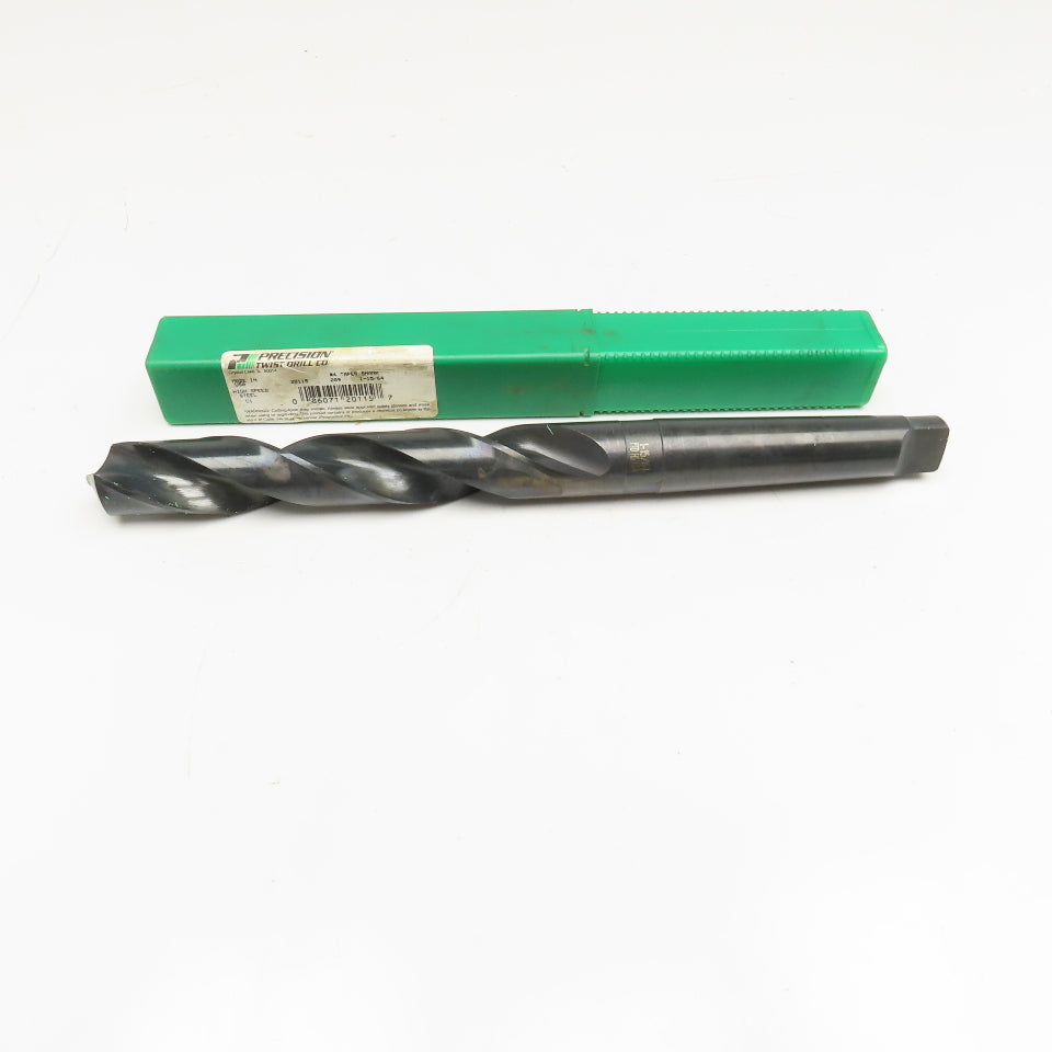Precision Twist Drill 1-15/64" Diam. 2 Flute Drill Bit MT4 Shank 118°