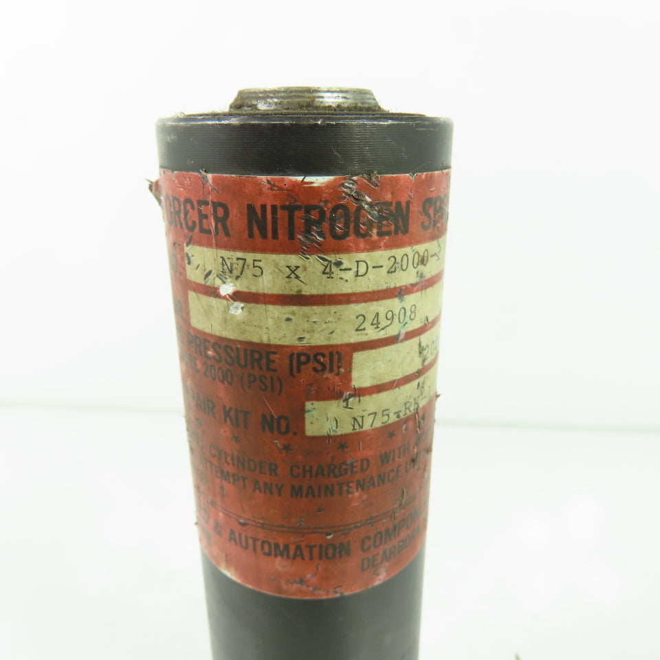 Die Mold & Automation Components N75 X 4-D-2000-1 Forcer Nitrogen Spring 2000PSI