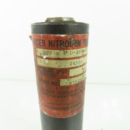 Die Mold & Automation Components N75 X 4-D-2000-1 Forcer Nitrogen Spring 2000PSI