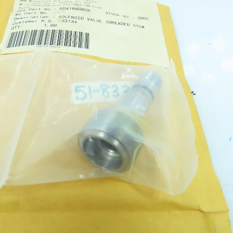 Measurex 6541800020 Threaded Stem Solenoid Valve NEW
