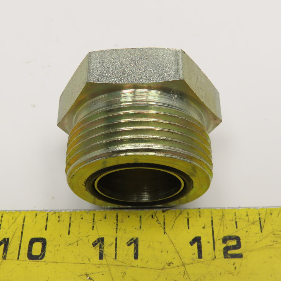 Parker 1" (-16) Hex O-Ring Face Seal Hydraulic Plug 1-7/16-12 Thread