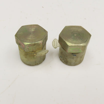 Parker 3/4" (-12) JIC Flare 1-1/16"-12 Solid Hydraulic Hex Plug Lot Of 2