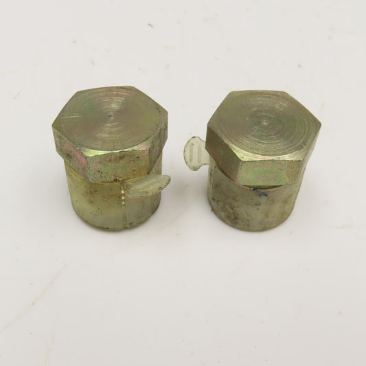 Parker 3/4" (-12) JIC Flare 1-1/16"-12 Solid Hydraulic Hex Plug Lot Of 2