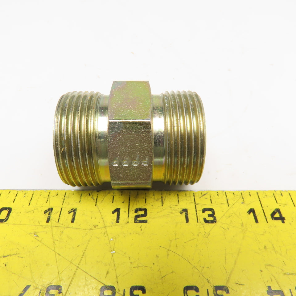 Parker 1" (-16) ORS x 1"(-16) ORS O-Ring Seal Male Union 1-7/16"-12