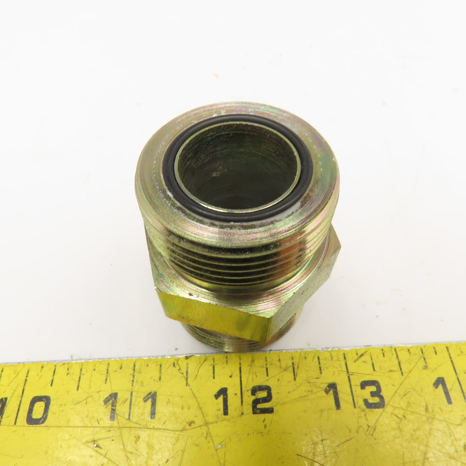 Parker 1" (-16) ORS x 1"(-16) ORS O-Ring Seal Male Union 1-7/16"-12