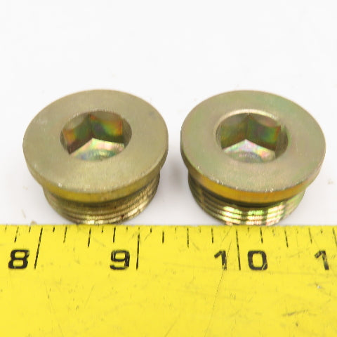 Parker 1" (-16) O-Ring Boss ORB Recessed Hydraulic Plug 1-5/16"-12 Lot Of 2