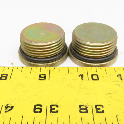 Parker 1" (-16) O-Ring Boss ORB Recessed Hydraulic Plug 1-5/16"-12 Lot Of 2