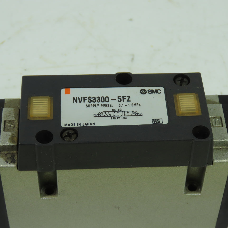 SMC NVFS3300-5FZ Pneumatic Solenoid Valve 1.0MPa 21-26VDC Coil