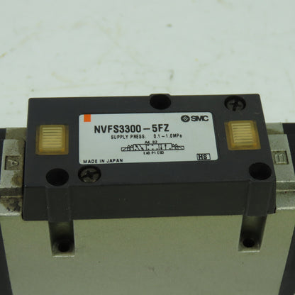SMC NVFS3300-5FZ Pneumatic Solenoid Valve 1.0MPa 21-26VDC Coil