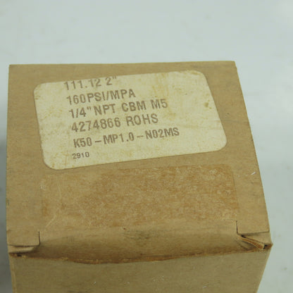 SMC 4274866 Pressure Gauge 0-160PSI 1/4" NPT Lot Of 3