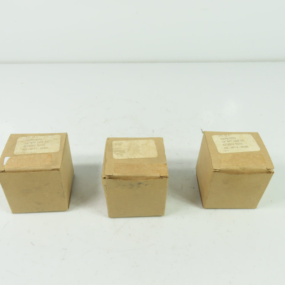 SMC 4274866 Pressure Gauge 0-160PSI 1/4" NPT Lot Of 3