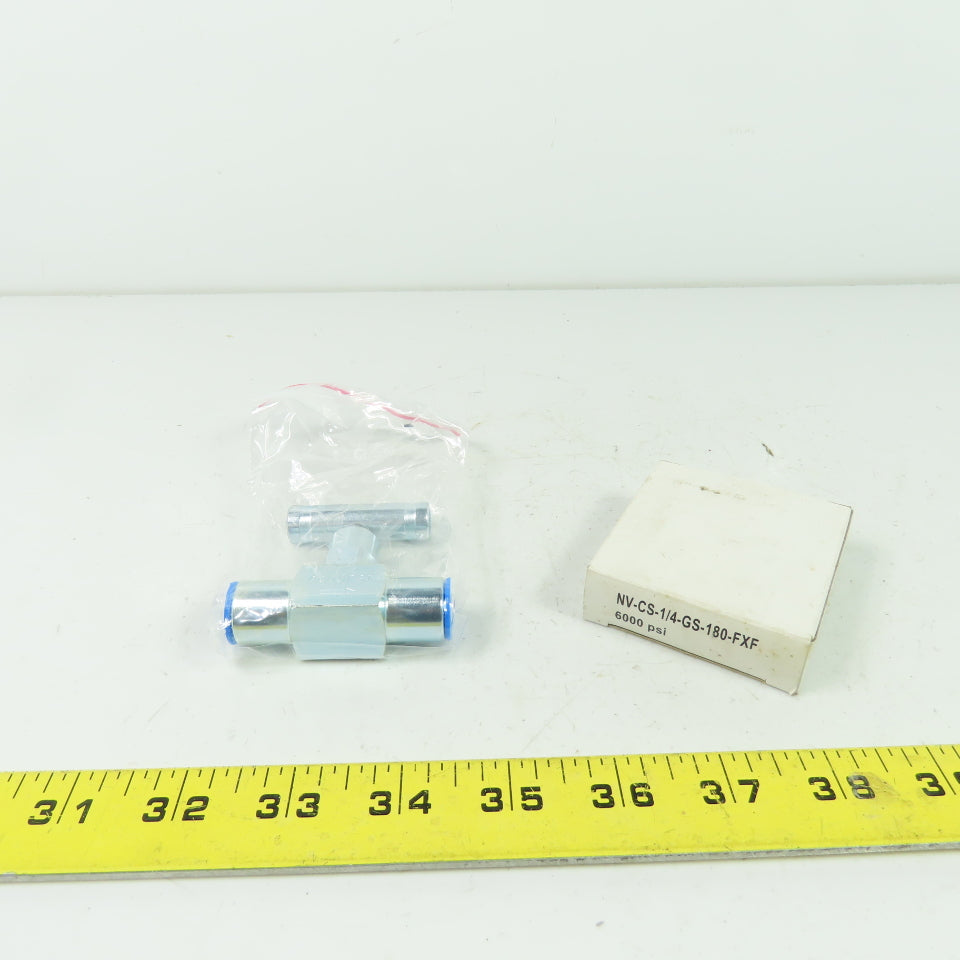 PIC Gauge NV-CS-1/4-GS-180-FXF Needle Valve 6000PSI
