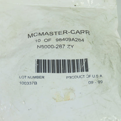 Mcmaster-Carr N5000-287 Retaining Ring 98409A284 Lot of 10