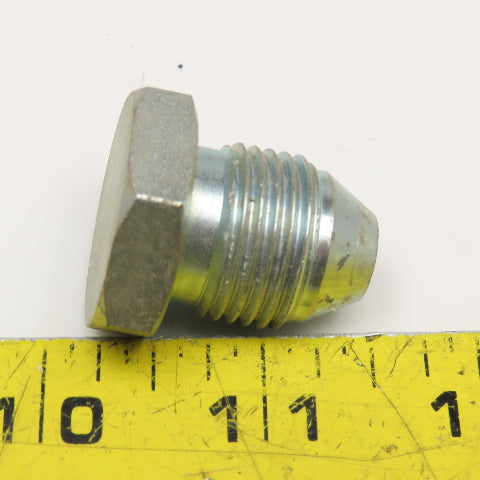 Parker 1/2" (-8) JIS 30° Flare Japanese Standard Hex Plug 1/2-14 SAE Thread