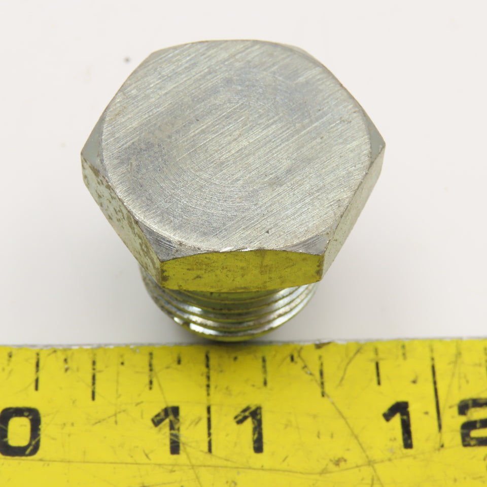Parker 1/2" (-8) JIS 30° Flare Japanese Standard Hex Plug 1/2-14 SAE Thread