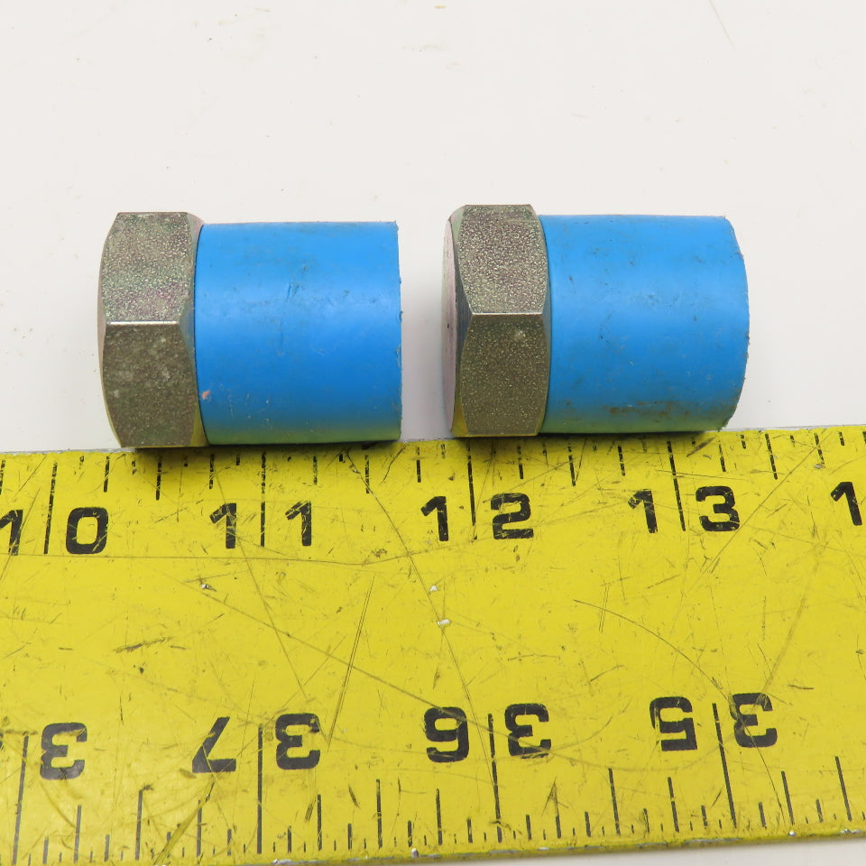 Parker 3/4" (-12) O-Ring Face Seal ORS Hex Plug Lot Of 2