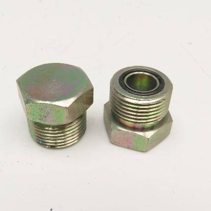 Parker 3/4" (-12) O-Ring Face Seal ORS Hex Plug Lot Of 2