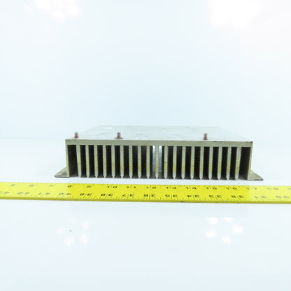 05T00893-0110 10.5 x 8.5" Aluminum Fin Style Heat Sink Mounting Surface 2-1/4" H