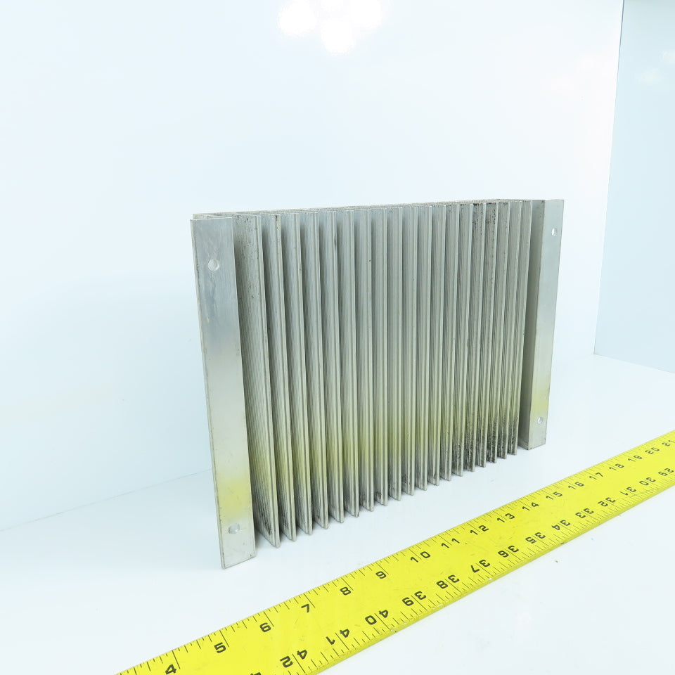 05T00893-0110 10.5 x 8.5" Aluminum Fin Style Heat Sink Mounting Surface 2-1/4" H