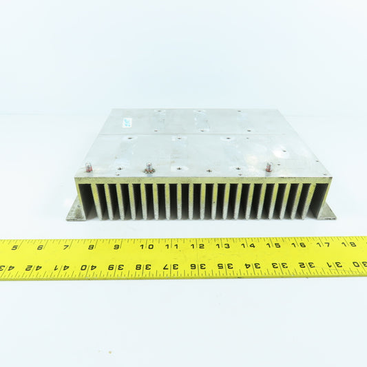 05T00893-0110 10.5 x 8.5" Aluminum Fin Style Heat Sink Mounting Surface 2-1/4" H