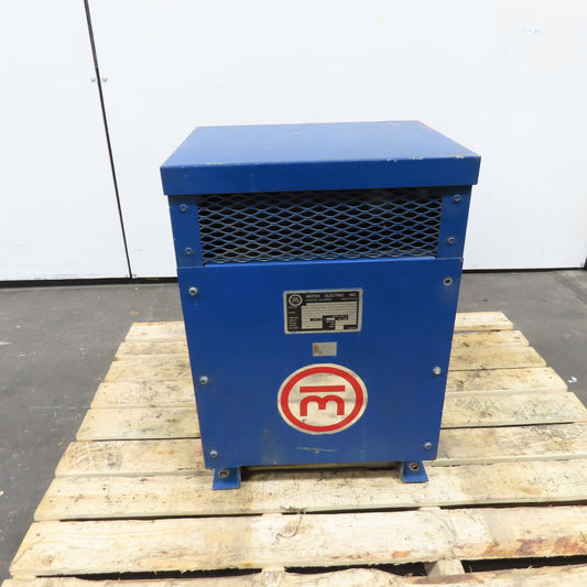 Matra Electric 90163083 16.5KVA Dry Type 30 Transformer Pri 240/480V Sec240/120V