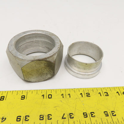 2" Steel Single Ferrule Steel Hydraulic Tubing Compression Nut