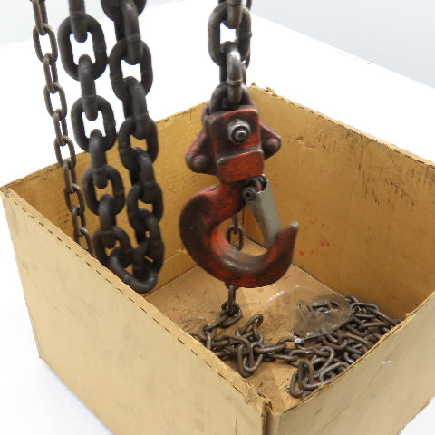 CM Series 2-Ton 4000LB Manual Chain Fall Hoist 8' Lift 7' Pendant Chain