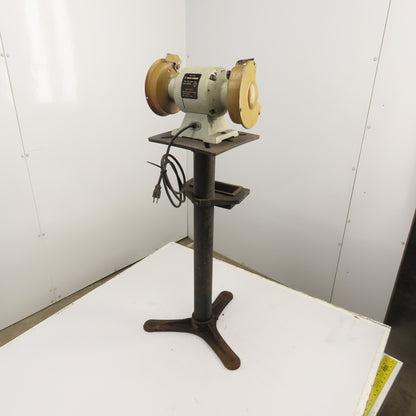 Tool Shop 241-1406 6" Dual Wheel Pedestal Bench Grinder 115V 1/2HP 3450RPM