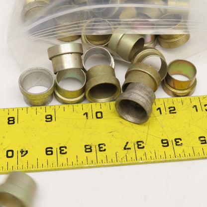 3/4" Steel JIC Hydraulic Tube Sleeve Ferrule Zinc 4Lbs