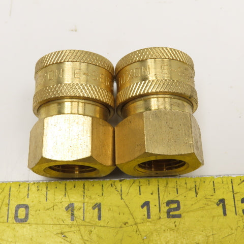 Dixon E-Series 3/8" Female NPT Brass Hose Quick Connect Lot Of 2