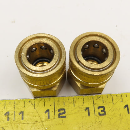 Dixon E-Series 3/8" Female NPT Brass Hose Quick Connect Lot Of 2