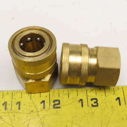 Dixon E-Series 3/8" Female NPT Brass Hose Quick Connect Lot Of 2