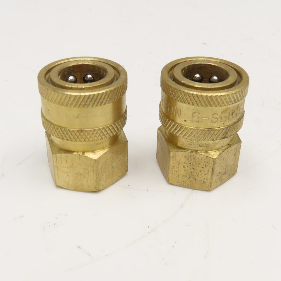 Dixon E-Series 3/8" Female NPT Brass Hose Quick Connect Lot Of 2