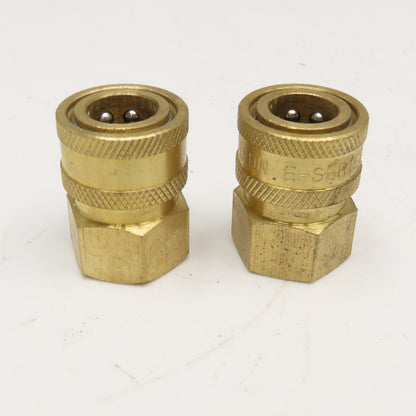 Dixon E-Series 3/8" Female NPT Brass Hose Quick Connect Lot Of 2
