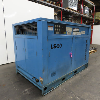 Sullair LS-20-100 100HP Rotary Screw Air Compressor 3Ph 480V 18,802 Hours