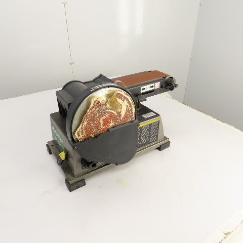 Hitachi SB 10Y 4" x 8" Disc/Belt Combo Sander Grinder 120V 1PH 5.5A Tested