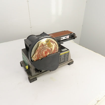 Hitachi SB 10Y 4" x 8" Disc/Belt Combo Sander Grinder 120V 1PH 5.5A Tested