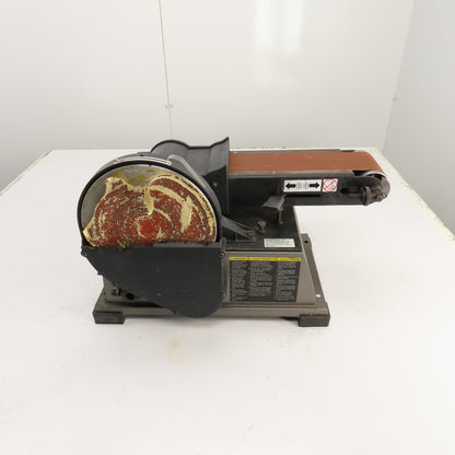 Hitachi SB 10Y 4" x 8" Disc/Belt Combo Sander Grinder 120V 1PH 5.5A Tested
