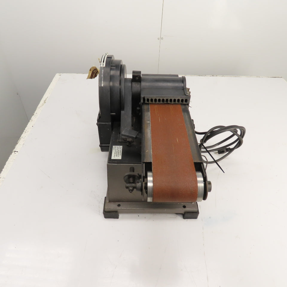 Hitachi SB 10Y 4" x 8" Disc/Belt Combo Sander Grinder 120V 1PH 5.5A Tested