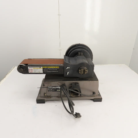 Hitachi SB 10Y 4" x 8" Disc/Belt Combo Sander Grinder 120V 1PH 5.5A Tested