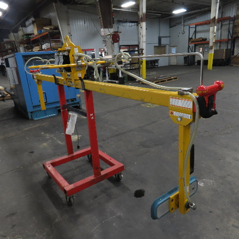 Anver VPF-57-AC 275 LB Two Pad Electric Side Gripper Vacuum Lifter 115V W/Cart