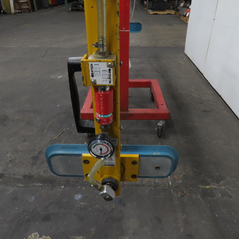 Anver VPF-57-AC 275 LB Two Pad Electric Side Gripper Vacuum Lifter 115V W/Cart