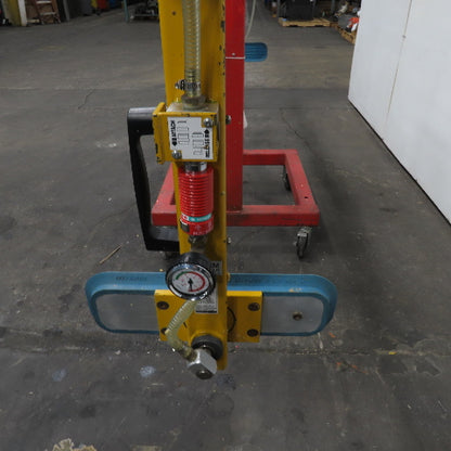 Anver VPF-57-AC 275 LB Two Pad Electric Side Gripper Vacuum Lifter 115V W/Cart