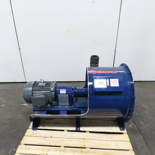 Spencer 60X07#2 7.5HP Vacuum Producer 3Ph 230/460V 4" Inlet/Outlet 3510RPM