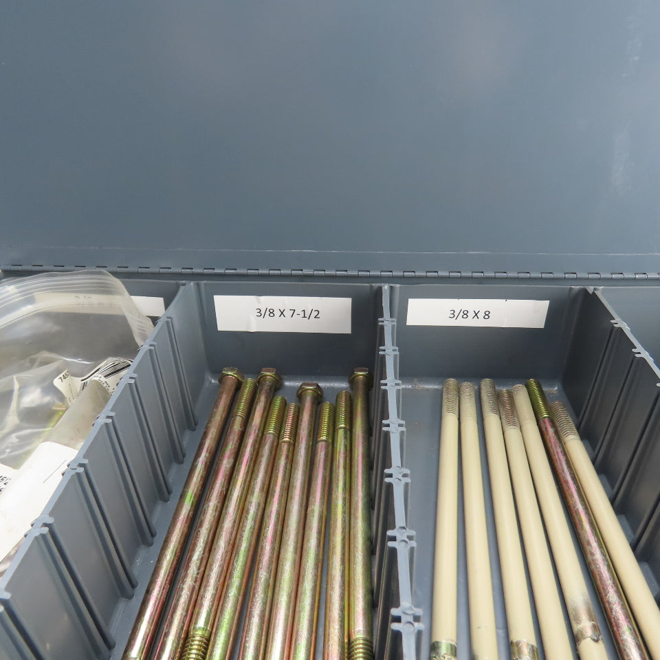 Durham 4-Drawer Ball Bearing Slide Storage Rack 1/4", 5/16", 3/8" Grade 8 Bolts