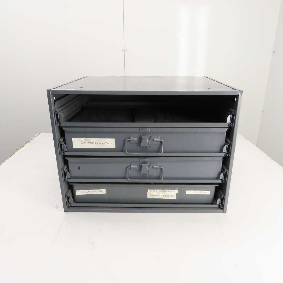 Durham 4-Drawer Ball Bearing Slide Storage Rack 3/8", 7/16", 9/16" Grade 8 Bolts
